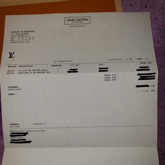 LOUIS VUITTON BB BABYLONE CHAIN SET MAHINA BRAND NEW - Picture 10 of 10